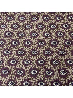 Davenport Gardens Cotton Fabric Paula Barnes 19" x 44" Purple Floral Marcus